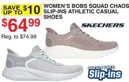 Dunham's Sports WOMEN'S BOBS SQUAD CHAOS SLIP-INS ATHLETIC CASUAL SHOES offer