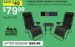 Dunham's Sports WFS 3-PIECE ZERO GRAVITY CHAIR SET offer