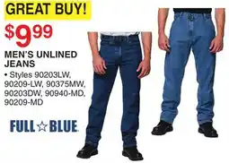 Dunham's Sports FULL BLUE MEN'S UNLINED JEANS offer
