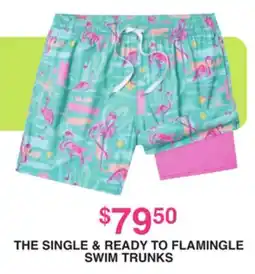 Dunham's Sports THE SINGLE & READY TO FLAMINGLE SWIM TRUNKS offer