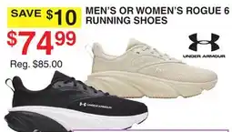 Dunham's Sports UNDER ARMOUR MEN'S OR WOMEN'S ROGUE 6 RUNNING SHOES offer