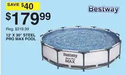 Dunham's Sports BESTWAY 12' X 30 STEEL PRO MAX POOL offer