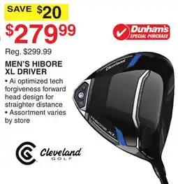 Dunham's Sports MEN'S HIBORE XL DRIVER offer