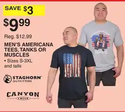 Dunham's Sports MEN'S AMERICANA TEES, TANKS OR MUSCLES offer