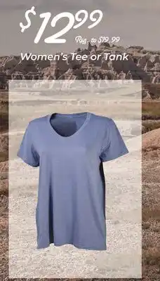 Dunham's Sports WOMEN'S TEE OR TANK offer