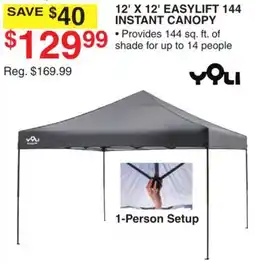 Dunham's Sports 12' X 12' EASYLIFT 144 INSTANT CANOPY offer