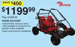 Dunham's Sports VK200 GO-KART offer