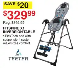 Dunham's Sports TEETER FITSPINE X1 INVERSION TABLE offer