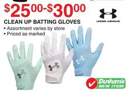 Dunham's Sports CLEAN UP BATTING GLOVES offer