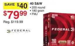 Dunham's Sports 40 S & W AMMO offer