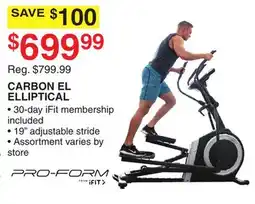 Dunham's Sports PROFORM CARBON EL ELLIPTICAL offer