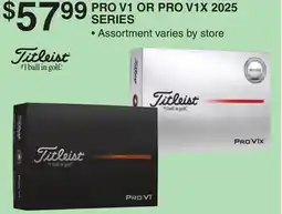 Dunham's Sports TITLEIST PRO V1 OR PRO V1X 2025 SERIES offer
