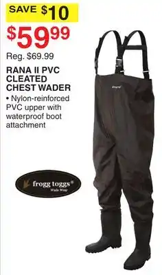 Dunham's Sports RANA II PVC CLEATED CHEST WADER offer