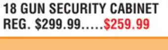 Dunham's Sports STACK-ON 18 GUN SECURITY CABINET offer
