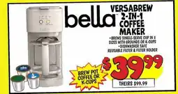 Ollie's VERSABREW 2-IN-1 COFFEE MAKER offer
