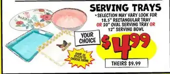 Ollie's SERVING TRAYS offer