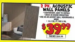 Ollie's 2 PK. ACOUSTIC WALL PANELS offer