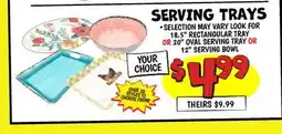 Ollie's SERVING TRAY offer