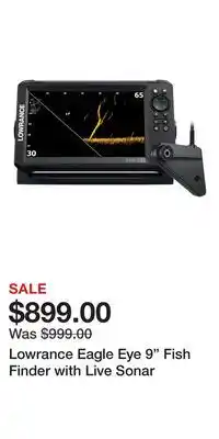 Cabela's Lowrance Eagle Eye 9 Fish Finder with Live Sonar offer