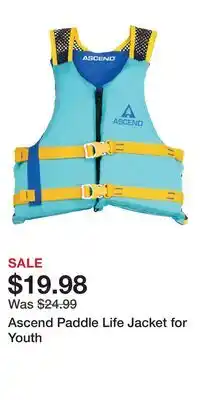 Cabela's Ascend Paddle Life Jacket for Youth offer