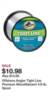 Cabela's Offshore Angler Tight Line Premium Monofilament 1/2-lb. Spool offer