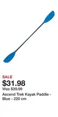 Cabela's Ascend Trek Kayak Paddle - Blue - 220 cm offer