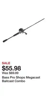 Cabela's Bass Pro Shops Megacast Baitcast Combo offer