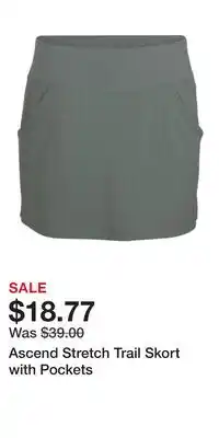 Cabela's Ascend Stretch Trail Skort with Pockets offer