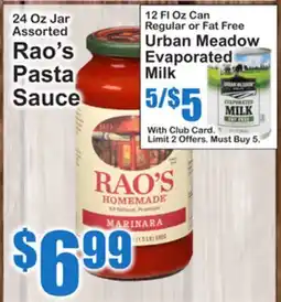 SuperFresh 24 Oz Jar Assorted Rao's Pasta Sauce offer