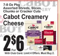 SuperFresh Cabot Creamery Cheese offer