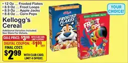 SuperFresh Kellogg's Cereal offer