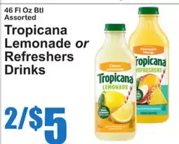 SuperFresh Tropicana Lemonade or Refreshers Drinks offer