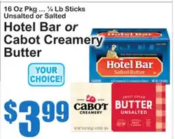 SuperFresh Hotel Bar or Cabot Creamery Butter offer