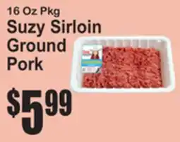 SuperFresh 16 Oz Pkg Suzy Sirloin Ground Pork offer