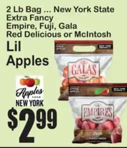 SuperFresh 2 Lb Bag ... New York State Extra Fancy Empire, Fuji, Gala Red Delicious or McIntosh Lil Apples offer