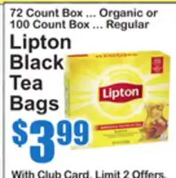 SuperFresh Lipton Black Tea Bags offer