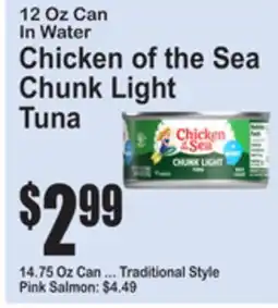 SuperFresh Chicken of the Sea Chunk Light Tuna offer