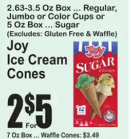 SuperFresh Joy Ice Cream Cones offer