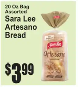 SuperFresh 20 Oz Bag Assorted Sara Lee Artesano Bread offer