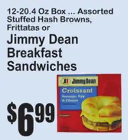 SuperFresh 12-20.4 Oz Box ... Assorted Stuffed Hash Browns, Frittatas or Jimmy Dean Breakfast Sandwiches offer