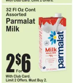 SuperFresh 32 FL OZ Cont Assorted Parmalat Milk offer
