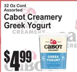 SuperFresh Cabot Creamery Greek Yogurt offer