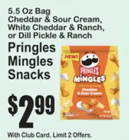 SuperFresh Pringles Mingles Snacks offer