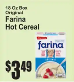 SuperFresh 18 Oz Box Original Farina Hot Cereal offer