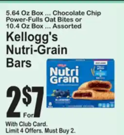 SuperFresh Kellogg's Nutri-Grain Bars offer