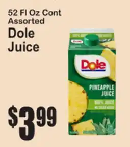 SuperFresh 52 Fl Oz Cont Assorted Dole Juice offer
