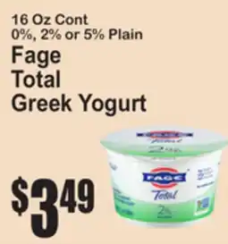 SuperFresh Fage Total Greek Yogurt offer