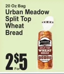 SuperFresh 20 Oz Bag Urban Meadow Split Top Wheat Bread offer
