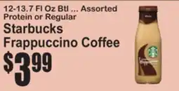 SuperFresh Starbucks Frappuccino Coffee offer