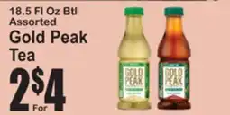 SuperFresh 18.5 FL Oz Btl Assorted Gold Peak Tea offer